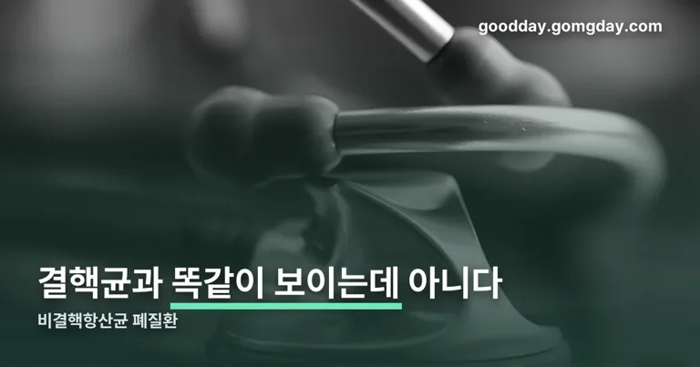 비결핵항산균 폐질환 정리 썸네일