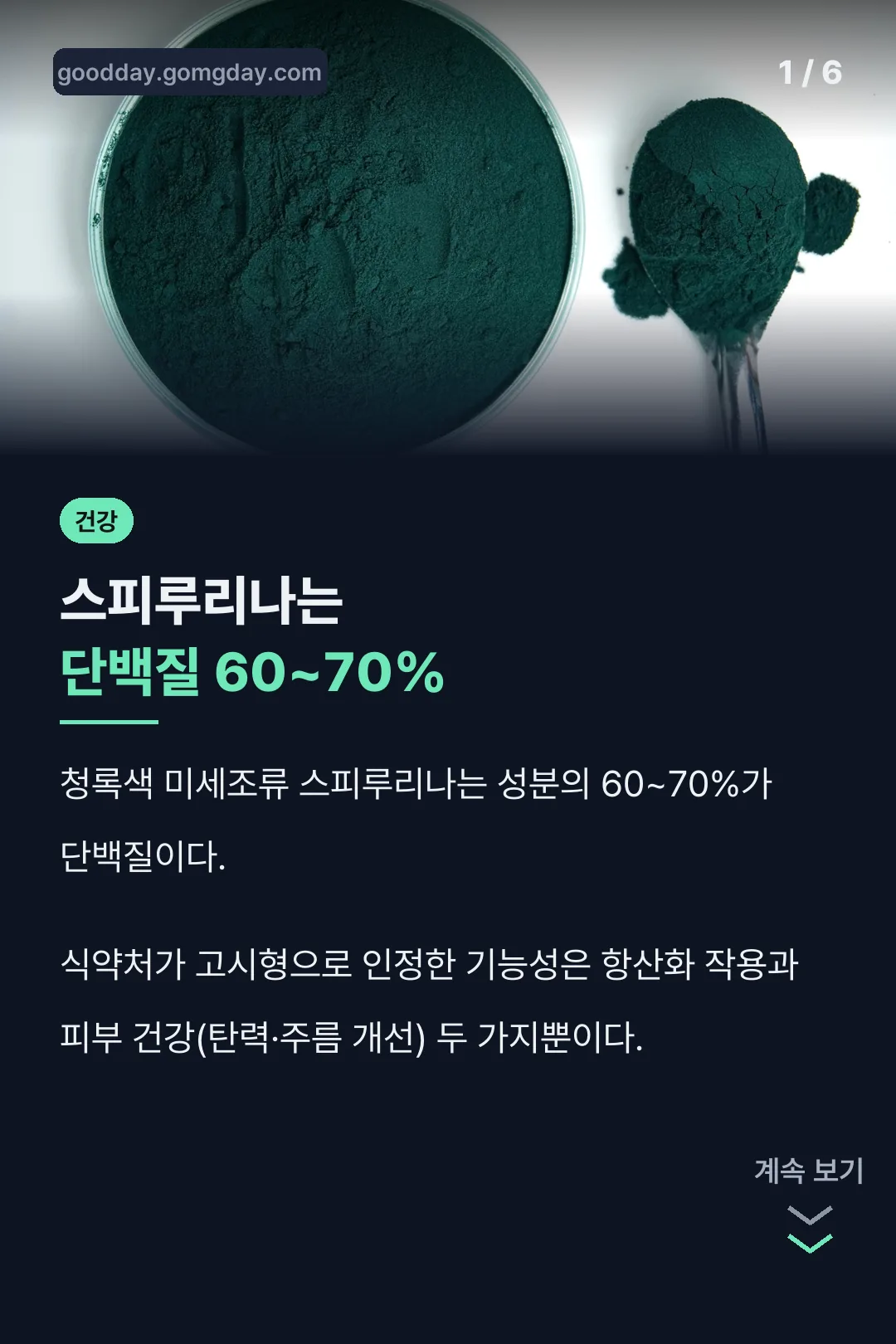 단백질 60~70% 구성