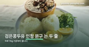 검은콩두유 효능 정리 썸네일