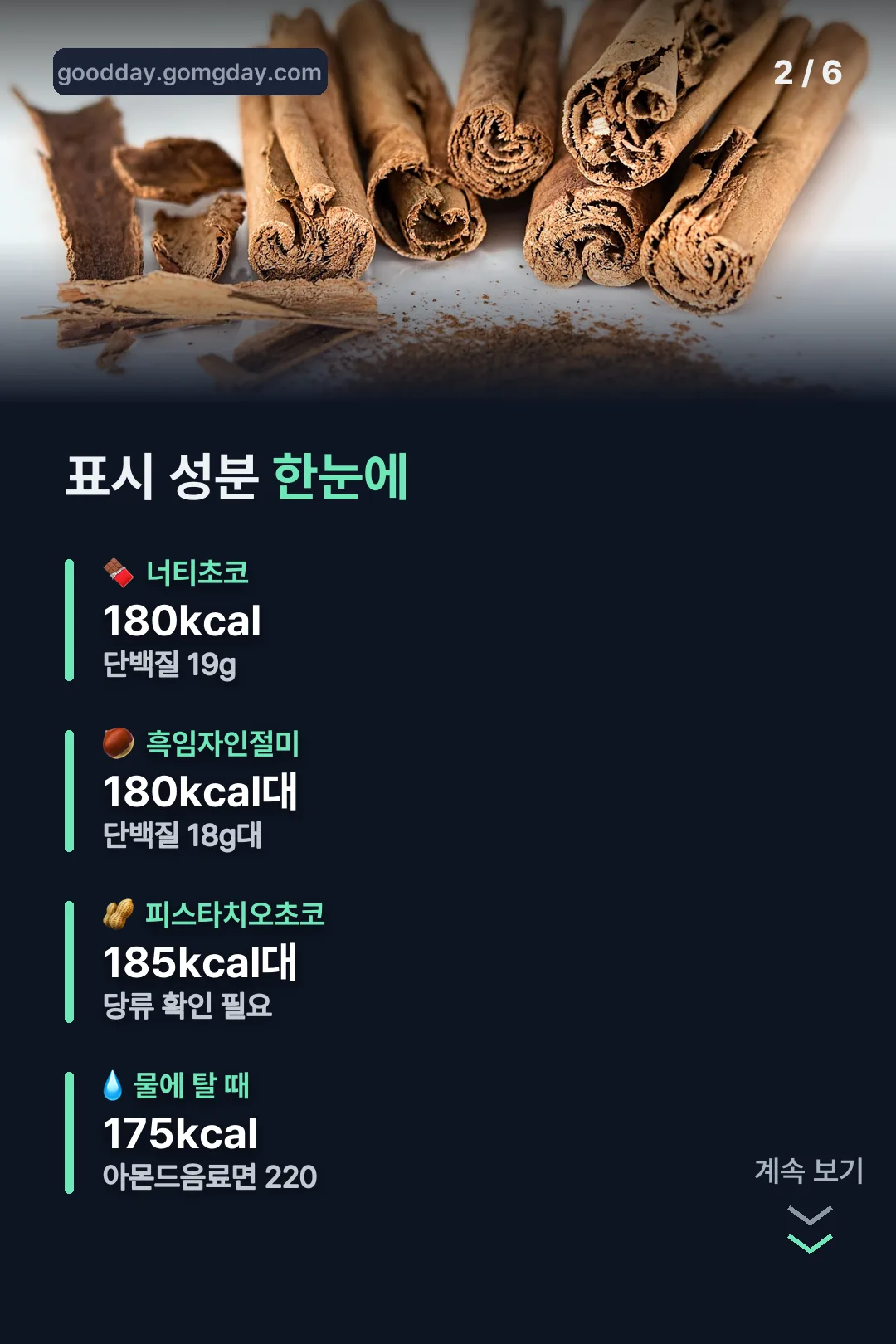 표시 성분 한눈에